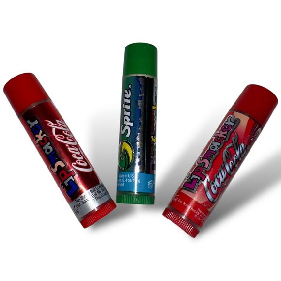 Bonne Bell Lip Smackers Coca Cola Black Cherry Vanilla, Original, Sprite 3 pc - Picture 7 of 7